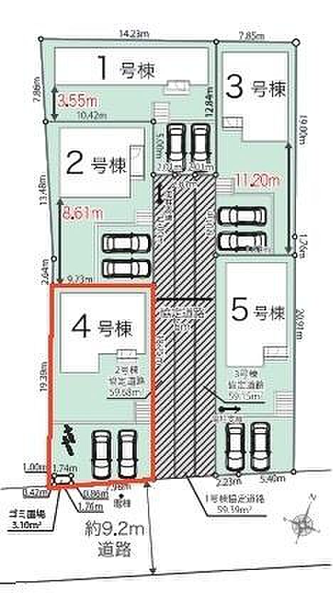 カースペースは2台付き！セカンドカー持ちの方や急な来客時にも安心ですね。