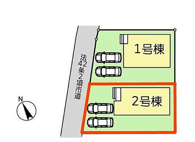 カースペースは2台付き！セカンドカー持ちの方や急な来客時にも安心ですね。物件探しのご条件・ご要望などありましたら、何なりとスタッフまでお申し付けください！