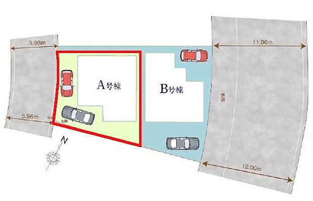 カースペースは2台付き！セカンドカー持ちの方や急な来客時にも安心ですね。