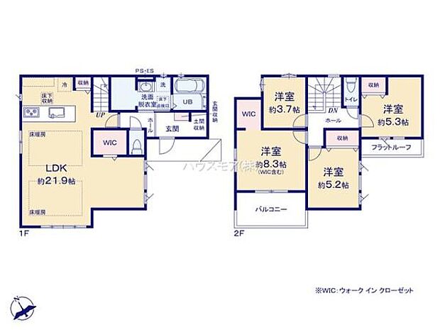 4LDKの魅力的な間取り！LDKはゆったりとした空間で、ご家族との団らん時間が、より一層充実したものになりますね。家族との仲が深まり、自然と笑顔が増えます！