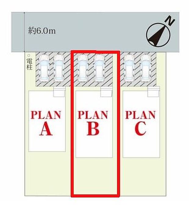 カースペースは2台付き！セカンドカー持ちの方や急な来客時にも安心ですね。