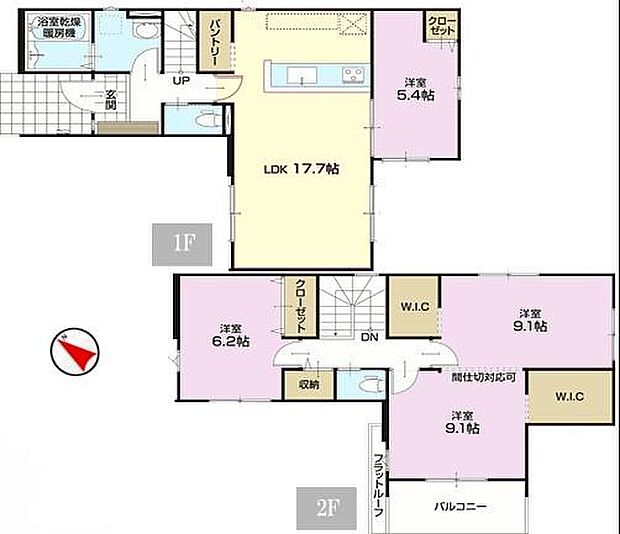 3(4)LDK！の魅力的な間取り！LDKはゆったりとした空間で、ご家族との団らん時間が、より一層充実したものになりますね家族との仲が深まり、自然と笑顔が増えそうです！