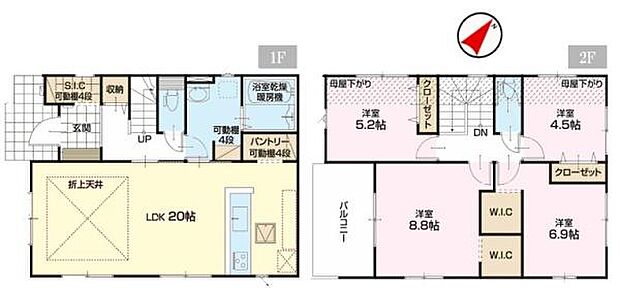 4LDKの魅力的な間取り！LDKはゆったりとした空間で、ご家族との団らん時間が、より一層充実したものになりますね家族との仲が深まり、自然と笑顔が増えそうです！