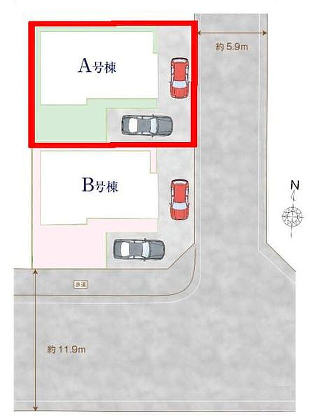 カースペースは2台付き！セカンドカー持ちの方や急な来客時にも安心ですね。物件探しのご条件・ご要望などありましたら、何なりとスタッフまでお申し付けください！