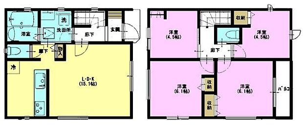 4LDKの魅力的な間取り！LDKはゆったりとした空間で、ご家族との団らん時間が、より一層充実したものになりますね家族との仲が深まり、自然と笑顔が増えそうです！