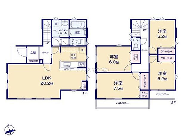 4LDKの魅力的な間取り！LDKはゆったりとした空間で、ご家族との団らん時間が、より一層充実したものになりますね。家族との仲が深まり、自然と笑顔が増えます！