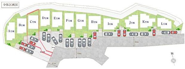 カースペースは2台付き！セカンドカー持ちの方や急な来客時にも安心ですね。