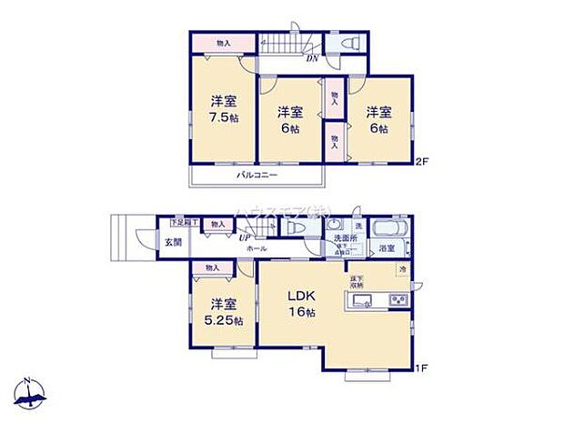 4LDKの魅力的な間取り！LDKはゆったりとした空間で、ご家族との団らん時間が、より一層充実したものになりますね！家族との仲が深まり、自然と笑顔が増えそうです！