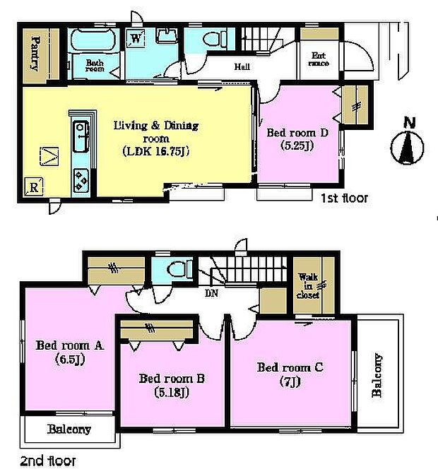 4LDKの魅力的な間取り！LDKはゆったりとした空間で、ご家族との団らん時間が、より一層充実したものになりますね家族との仲が深まり、自然と笑顔が増えそうです！