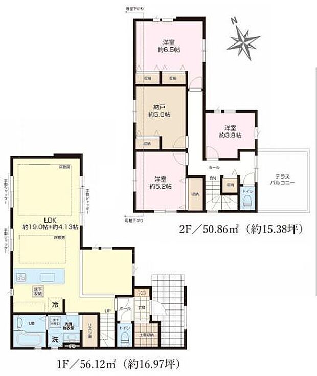 3(4)LDK+Sの魅力的な間取り！LDKはゆったりとした空間で、ご家族との団らん時間が、より一層充実したものになりますね。家族との仲が深まり、自然と笑顔が増えます！