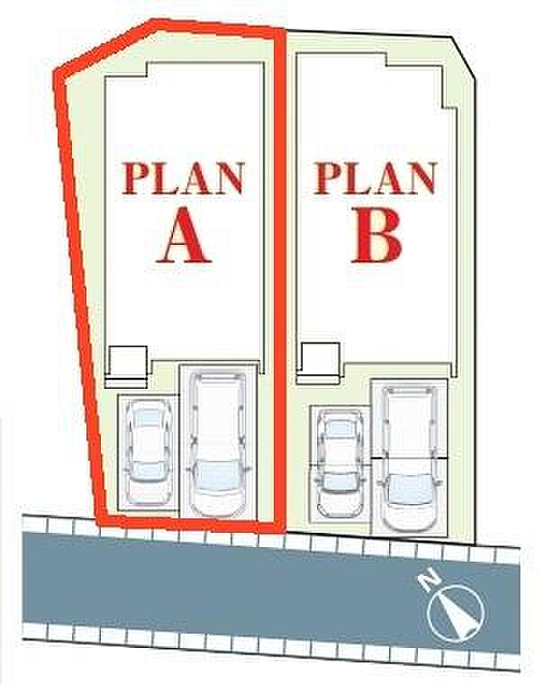 カースペースは2台付き！セカンドカー持ちの方や急な来客時にも安心ですね。
