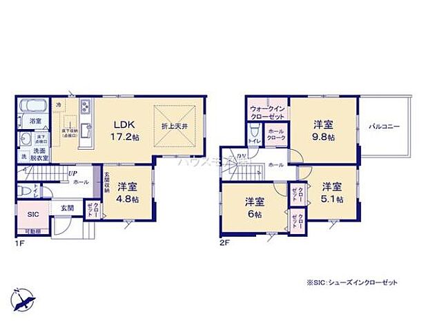 4LDKの魅力的な間取り！LDKはゆったりとした空間で、ご家族との団らん時間が、より一層充実したものになりますね家族との仲が深まり、自然と笑顔が増えそうです！