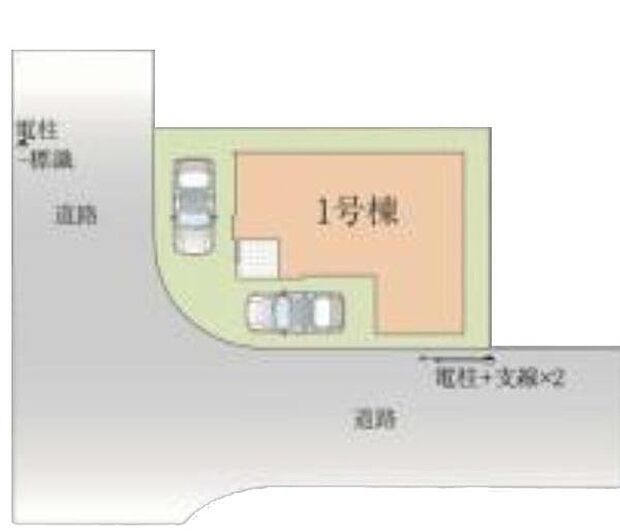 カースペースは2台付き！セカンドカー持ちの方や急な来客時にも安心ですね。