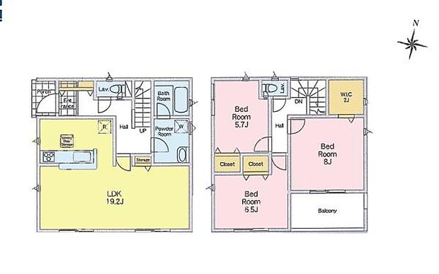3LDKの魅力的な間取り！LDKはゆったりとした空間で、ご家族との団らん時間が、より一層充実したものになりますね。家族との仲が深まり、自然と笑顔が増えます！