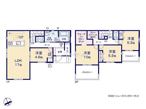 4LDKの魅力的な間取り！LDKはゆったりとした空間で、ご家族との団らん時間が、より一層充実したものになりますね家族との仲が深まり、自然と笑顔が増えそうです！