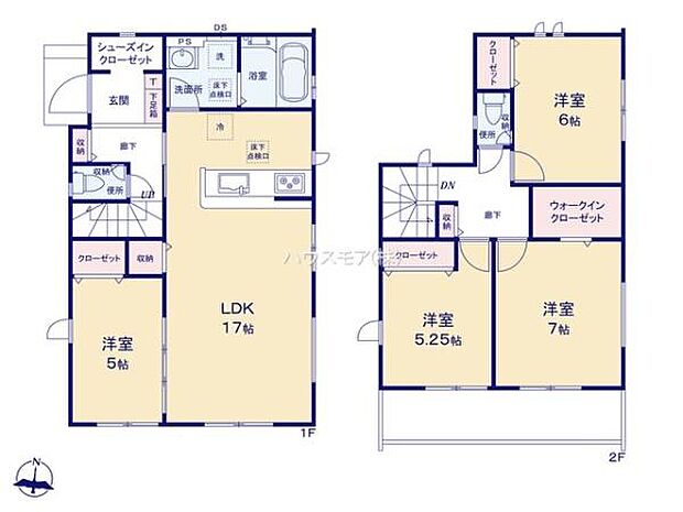 4LDKの魅力的な間取り！LDKはゆったりとした空間で、ご家族との団らん時間が、より一層充実したものになりますね。家族との仲が深まり、自然と笑顔が増えます！