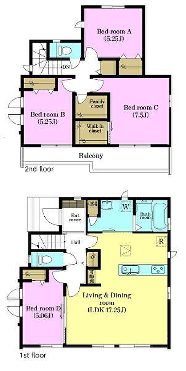 4LDKの魅力的な間取り！LDKはゆったりとした空間で、ご家族との団らん時間が、より一層充実したものになりますね家族との仲が深まり、自然と笑顔が増えそうです！