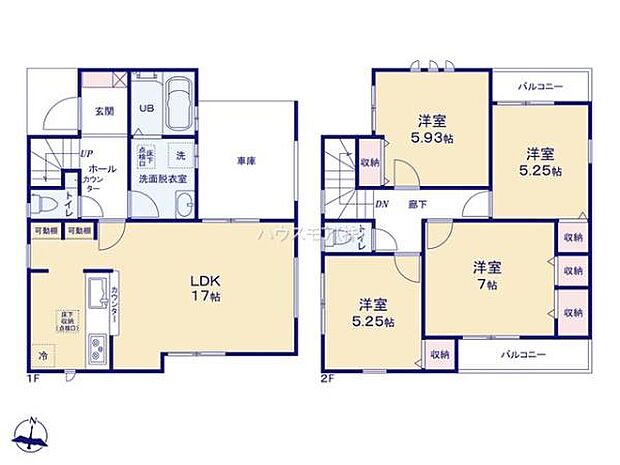 4LDKの魅力的な間取り！LDKはゆったりとした空間で、ご家族との団らん時間が、より一層充実したものになりますね家族との仲が深まり、自然と笑顔が増えそうです！