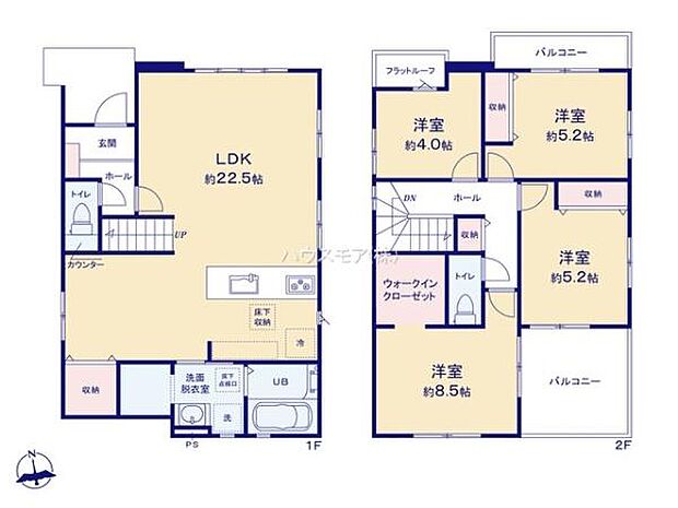 4LDK+(S)の魅力的な間取り！LDKはゆったりとした空間で、ご家族との団らん時間が、より一層充実したものになりますね。家族との仲が深まり、自然と笑顔が増えます！