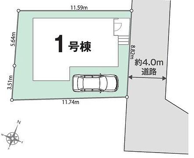 カースペースは2台付き！セカンドカー持ちの方や急な来客時にも安心ですね。