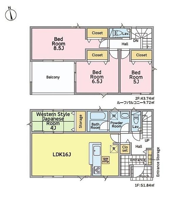 4LDKの魅力的な間取り!LDKはゆったりとした空間で、ご家族との団らん時間が、より一層充実したものになりますね。家族との仲が深まり、自然と笑顔が増えます!