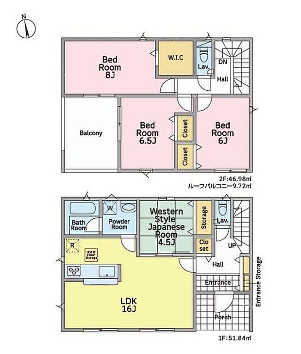 4LDKの魅力的な間取り!LDKはゆったりとした空間で、ご家族との団らん時間が、より一層充実したものになりますね。家族との仲が深まり、自然と笑顔が増えます!