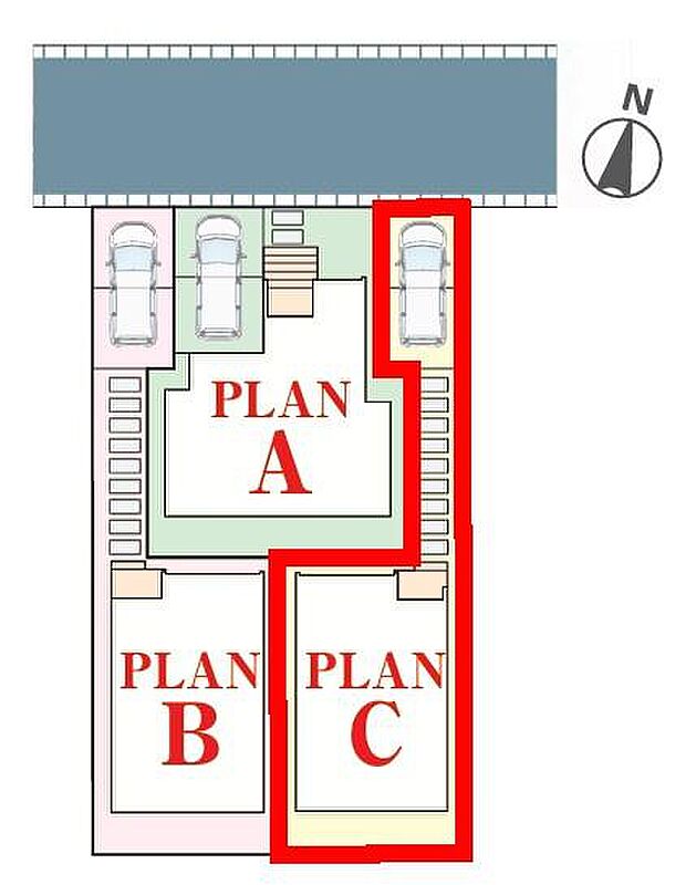 カースペース付きでマイカーをお持ちのご家庭でも安心。物件探しのご条件・ご要望・ご質問など、何なりと弊社スタッフまでお申し付けください!