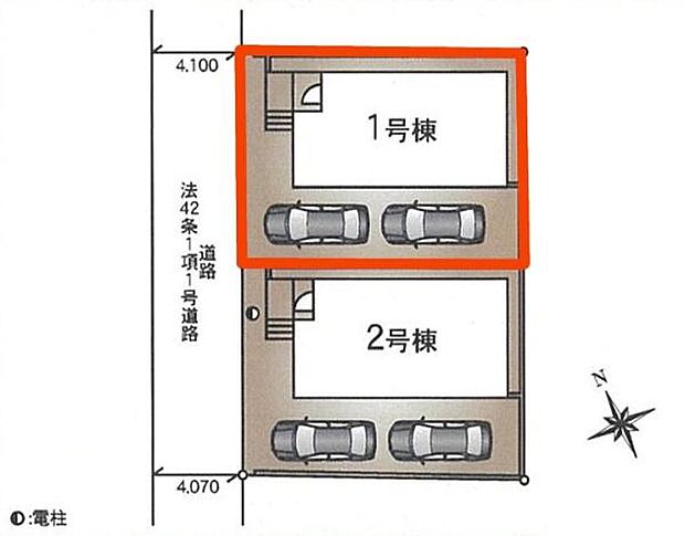 カースペースは2台付き!セカンドカー持ちの方や急な来客時にも安心ですね。