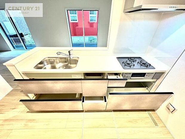 【現地販売会開催中】収納スペースが豊富で、調理スペースがスッキリと片付きひろ〜く活用できます!快適に作業ができます!毎日の料理が捗ります!