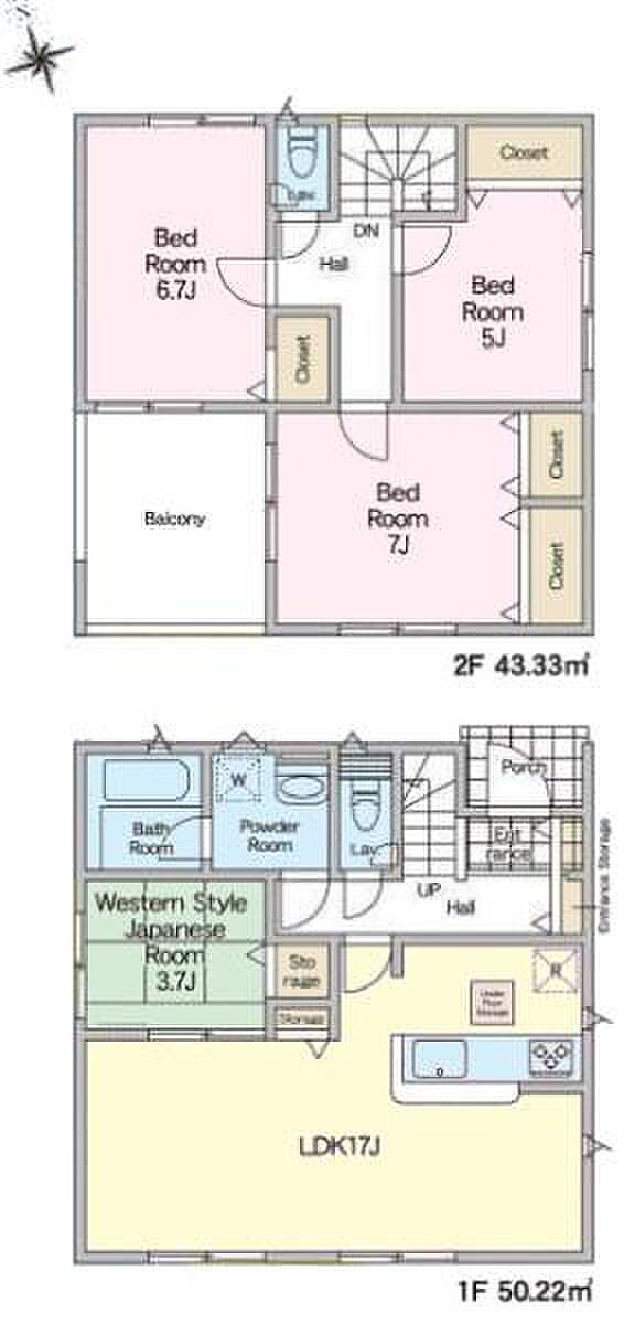 4LDKの魅力的な間取り!LDKはゆったりとした空間で、ご家族との団らん時間が、より一層充実したものになりますね家族との仲が深まり、自然と笑顔が増えそうです!
