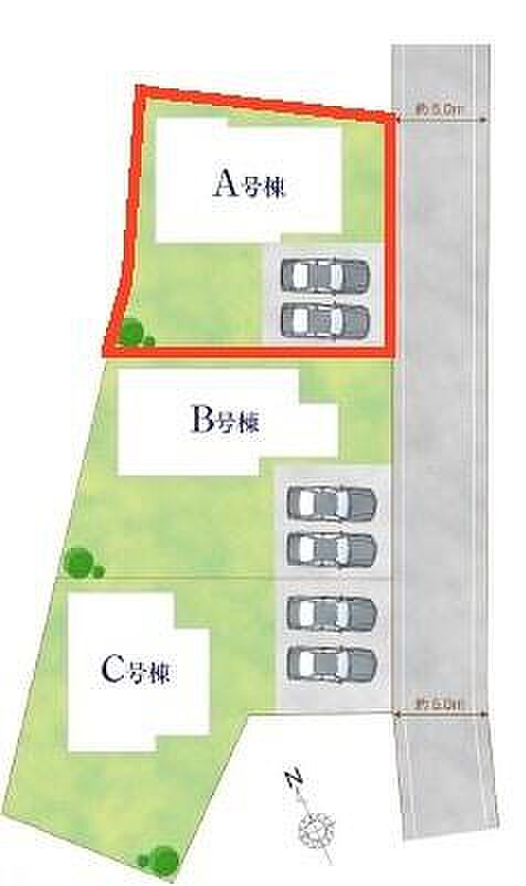 カースペースは2台付き!セカンドカー持ちの方や急な来客時にも安心ですね。物件探しのご条件・ご要望などありましたら、何なりとスタッフまでお申し付けください!