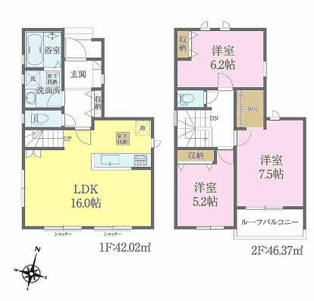 3LDKの魅力的な間取り!LDKはゆったりとした空間で、ご家族との団らん時間が、より一層充実したものになりますね!家族との仲が深まり、自然と笑顔が増えそうです!