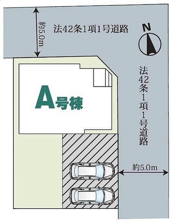 ゆとりある2台分のカースペース付き。ご家族のカーライフに安心と利便性をもたらします。