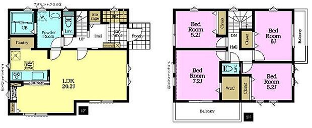 4LDKの魅力的な間取り!LDKはゆったりとした空間で、ご家族との団らん時間が、より一層充実したものになりますね。家族との仲が深まり、自然と笑顔が増えます!