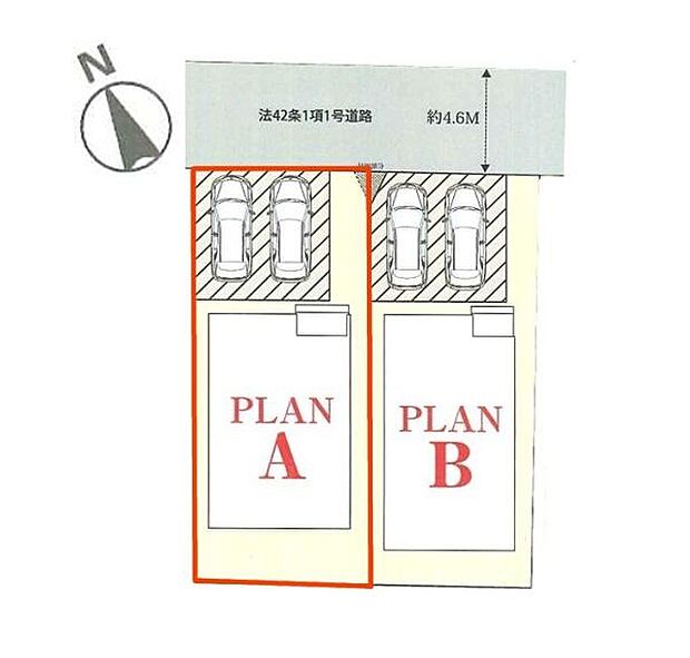 カースペースは並列2台付き!セカンドカー持ちの方や急な来客時にも安心ですね。