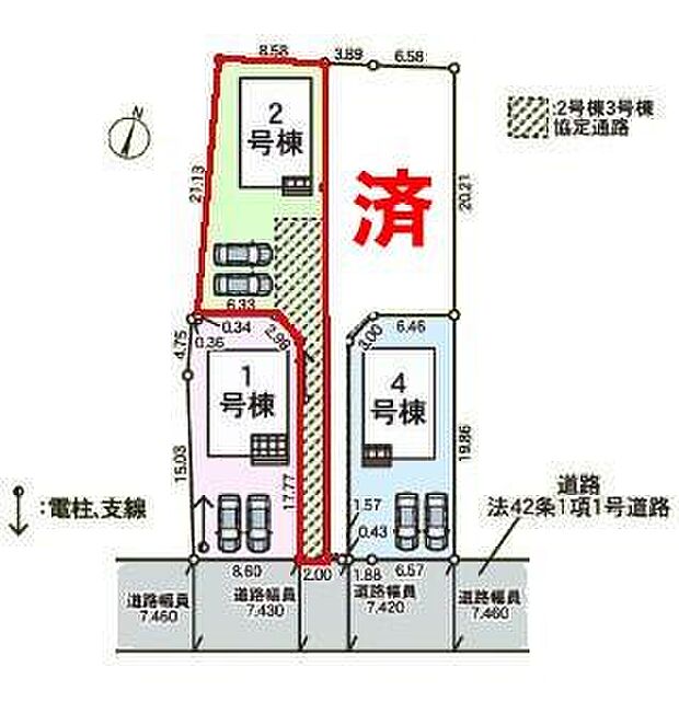 カースペースは2台付き!セカンドカー持ちの方や急な来客時にも安心ですね。