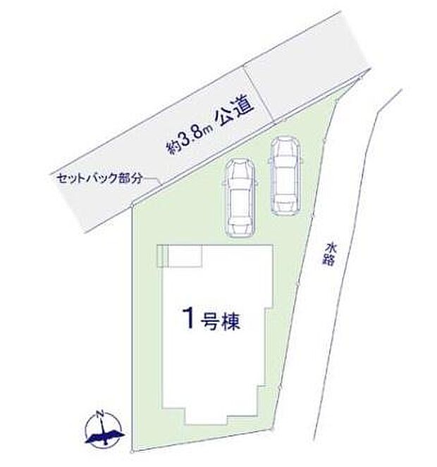 カースペースは2台付き!セカンドカー持ちの方や急な来客時にも安心ですね。