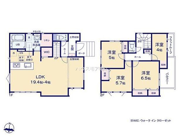 4LDKの魅力的な間取り!LDKはゆったりとした空間で、ご家族との団らん時間が、より一層充実したものになりますね!家族との仲が深まり、自然と笑顔が増えそうです!