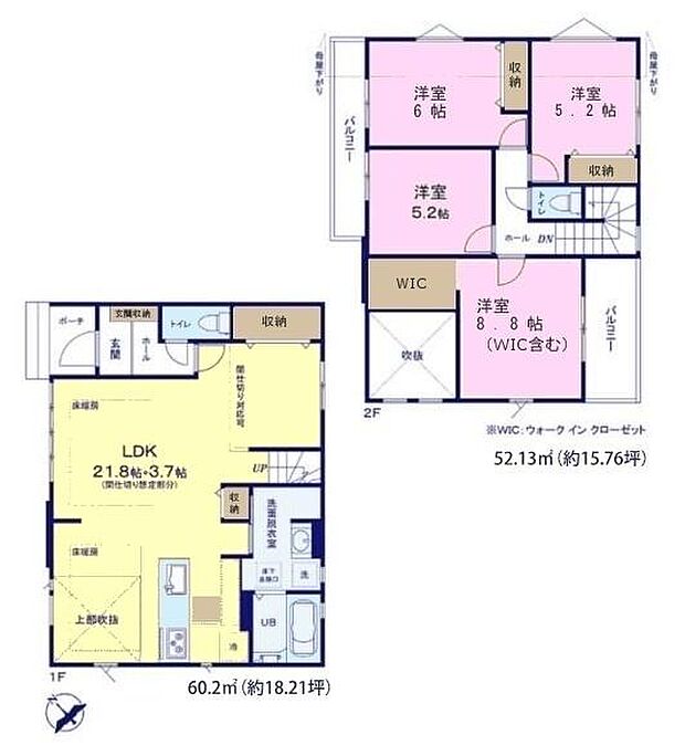 4LDKの魅力的な間取り!LDKはゆったりとした空間で、ご家族との団らん時間が、より一層充実したものになりますね。家族との仲が深まり、自然と笑顔が増えます!