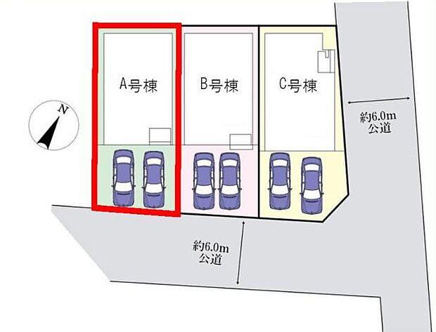 カースペースは2台付き!セカンドカー持ちの方や急な来客時にも安心ですね。