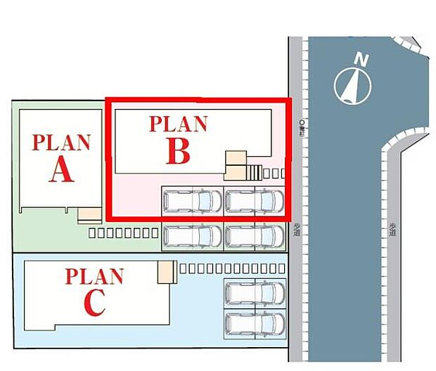 カースペースは2台付き!セカンドカー持ちの方や急な来客時にも安心ですね。物件探しのご条件・ご要望などありましたら、何なりとスタッフまでお申し付けください!