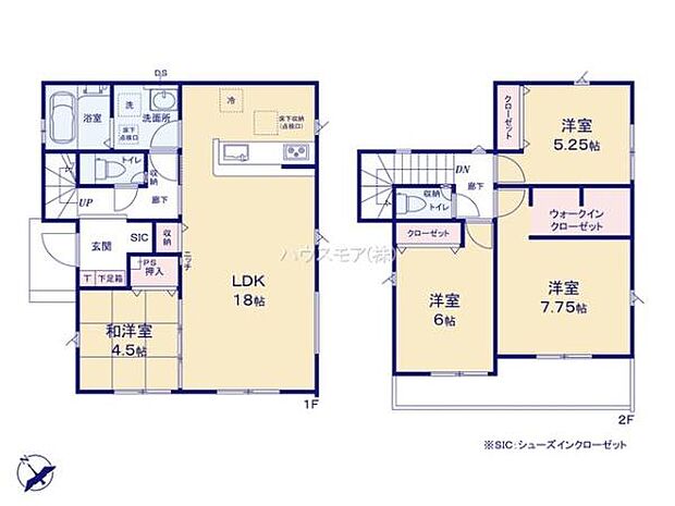 4LDKのゆとりある間取りは、家族それぞれの居場所を確保しつつ、LDKを中心にした動線で団らんの時間も豊かに。全室収納完備で住空間をすっきり保てる設計です。