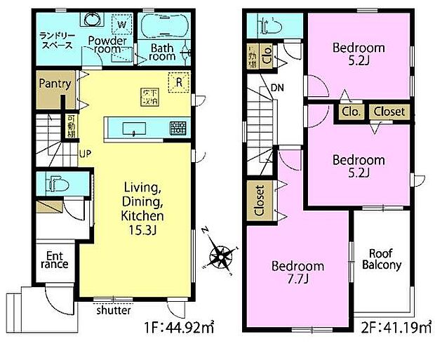 3LDKの魅力的な間取り!LDKはゆったりとした空間で、ご家族との団らん時間が、より一層充実したものになりますね!家族との仲が深まり、自然と笑顔が増えそうです!