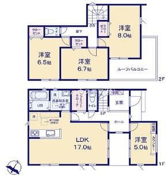 4LDKの魅力的な間取り!LDKはゆったりとした空間で、ご家族との団らん時間が、より一層充実したものになりますね家族との仲が深まり、自然と笑顔が増えそうです!