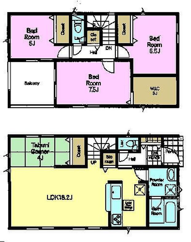 3LDKの魅力的な間取り!LDKはゆったりとした空間で、ご家族との団らん時間が、より一層充実したものになりますね。家族との仲が深まり、自然と笑顔が増えます!