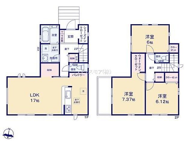 3LDKの魅力的な間取り!LDKはゆったりとした空間で、ご家族との団らん時間が、より一層充実したものになりますね家族との仲が深まり、自然と笑顔が増えそうです!