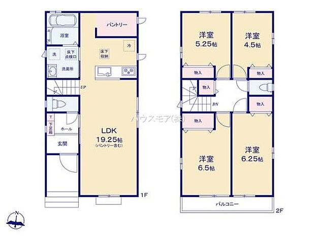 4LDKの魅力的な間取り!LDKはゆったりとした空間で、ご家族との団らん時間が、より一層充実したものになりますね。家族との仲が深まり、自然と笑顔が増えます!