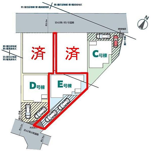 カースペースは2台付き!セカンドカー持ちの方や急な来客時にも安心ですね。物件探しのご条件・ご要望などありましたら、何なりとスタッフまでお申し付けください!