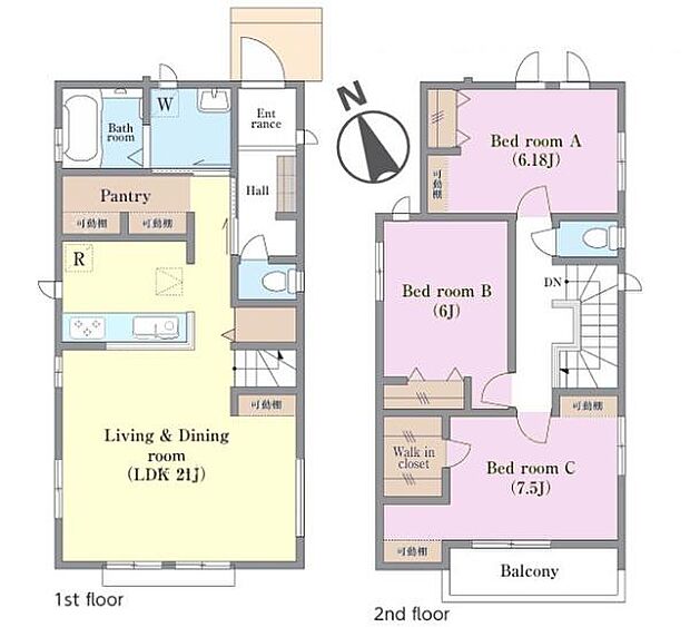 3LDKの魅力的な間取り!LDKはゆったりとした空間で、ご家族との団らん時間が、より一層充実したものになりますね家族との仲が深まり、自然と笑顔が増えそうです!