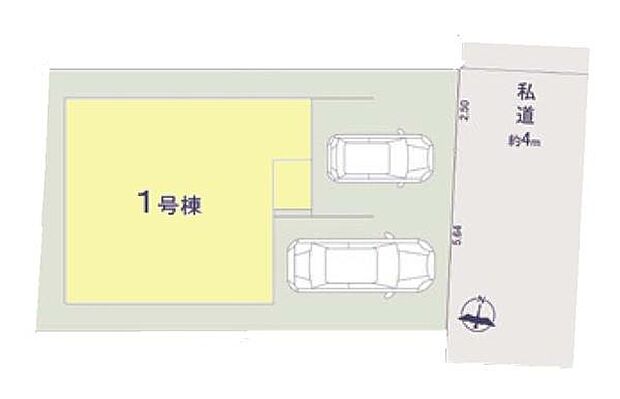 カースペースは2台付き!セカンドカー持ちの方や急な来客時にも安心ですね。